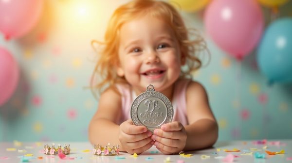Des médailles enfant uniques pour célébrer chaque moment