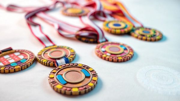 Sélection de médailles originales pour chaque célébration enfant