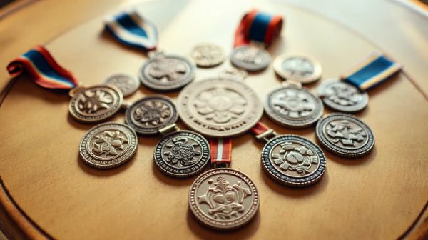 Sélection de médailles originales pour chaque célébration enfant