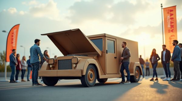 Vivez un défi d'équipe captivant avec le team building voiture en carton